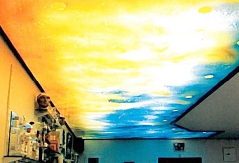 Ελαστική μεμβράνη ψευδοροφής με ψηφιακή εκτύπωση